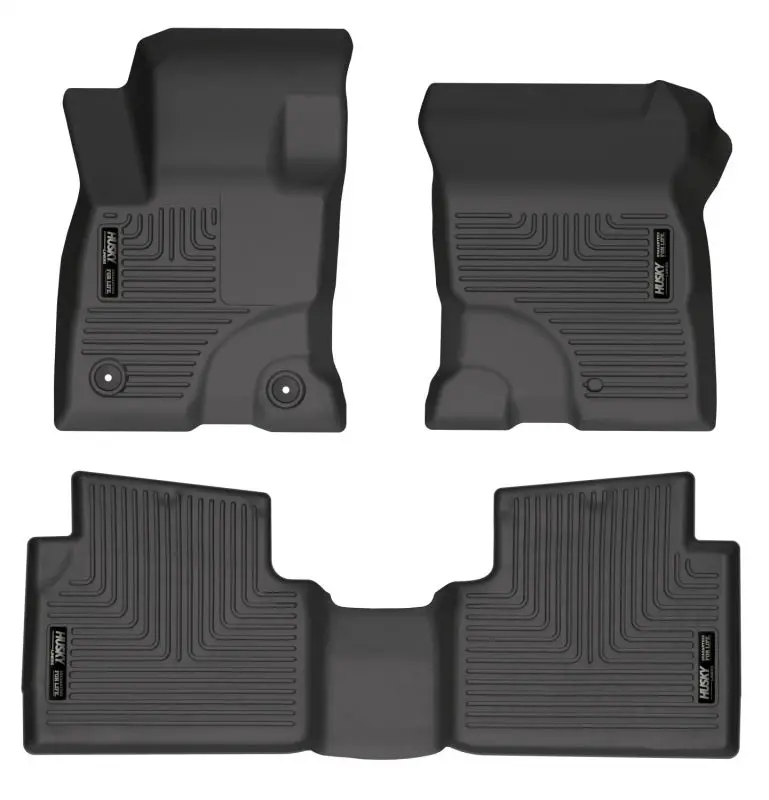 Husky Liners 2022 Ford Maverick(No Fit Hybrid) Weatherbeater Front & 2Nd Seat Floor Liners - Black 1