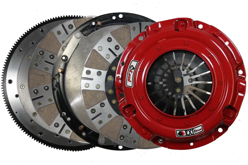 Mcleod Rxt Twin Disc Clutch Kit W/Steel Flywheel - Mod Motor Fords W/8 Bolt Crank 1-1/8In X 26 Input 1