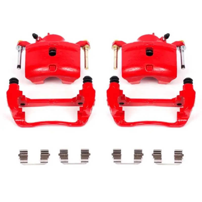 Power Stop 13-15 Acura Ilx Front Red Calipers W/Brackets - Pair 1