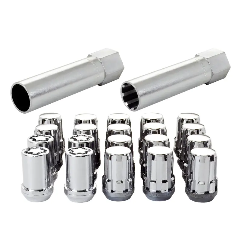Mcgard Splinedrive Tuner 5 Lug Install Kit W/Locks & Tool (Cone) M12x1.5 / 13/16 Hex - Chrome (Cs) 2