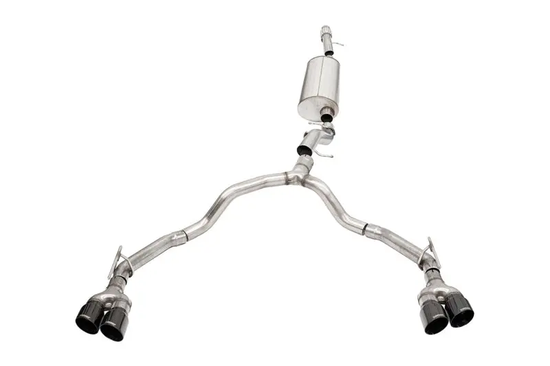 Corsa 2021-2025 Tahoe / Gmc Yukon 4Dr 6.2L 4Wd Dual Rear 3In - 2.75In Sport Cat-Back Dw 4In Blktips 1
