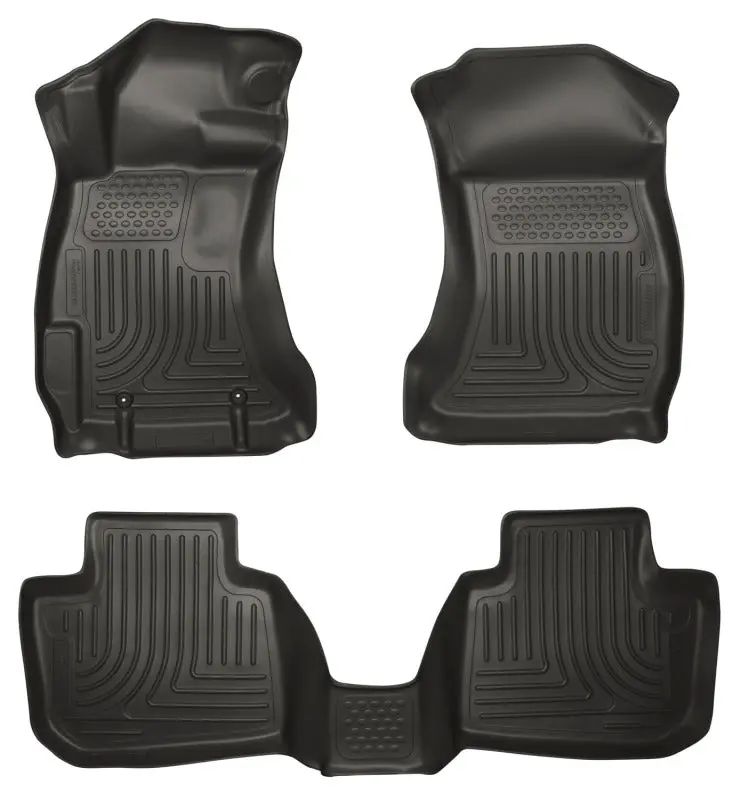 Husky Liners 10-12 Subaru Legacy/Outback Weatherbeater Combo Black Floor Liners 1