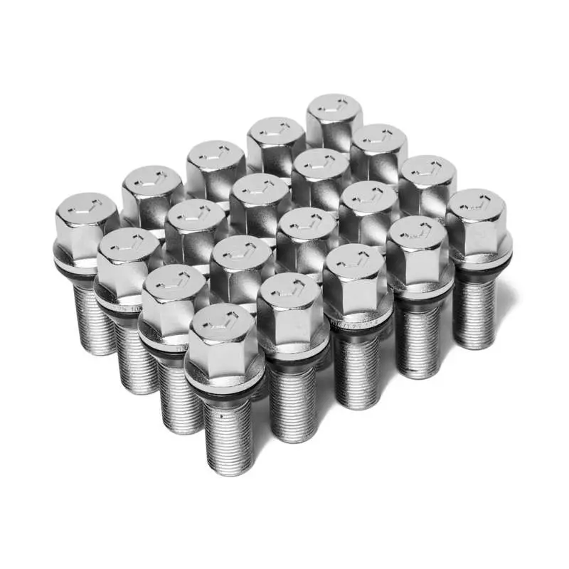Vossen Lug Bolt - 14X1.25 - 30Mm - 17Mm Hex - Cone Seat - Silver (Set Of 20) 1