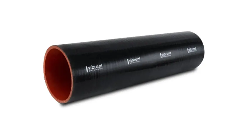 Vibrant Silicone Straight Hose Coupler 1.875In Id X 12.00In Long - Gloss Black 1