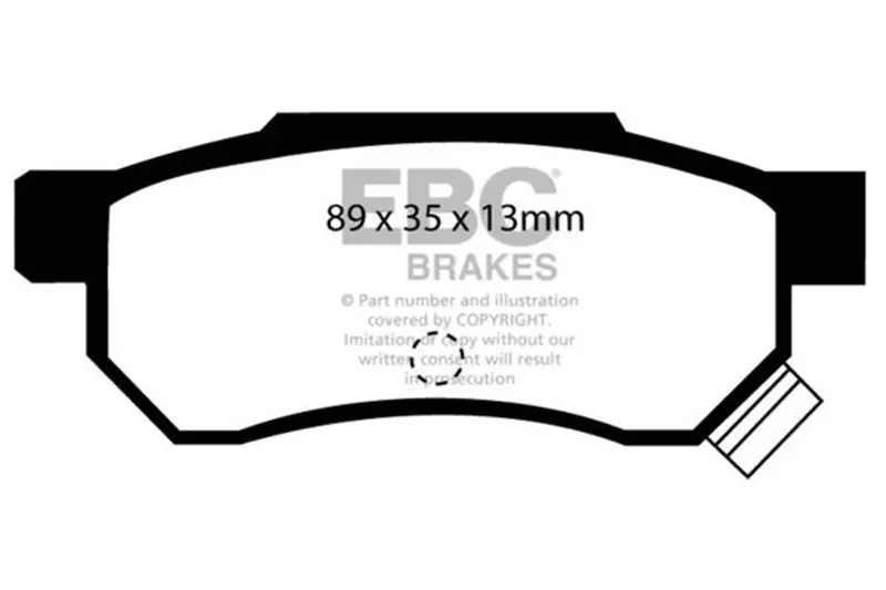 Ebc 92-94 Acura Integra 1.7 Vtec Ultimax2 Rear Brake Pads 2