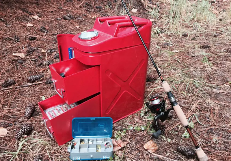 Rampage 1999-2019 Universal Trail Can Utility/Tool Box - Red 2