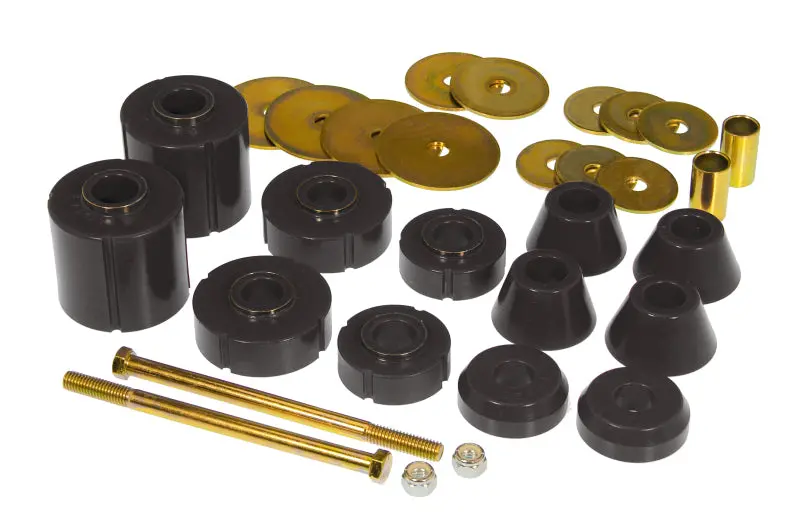 Prothane 67-72 Gm Body Mount 12 Bushing Kit - Black 1