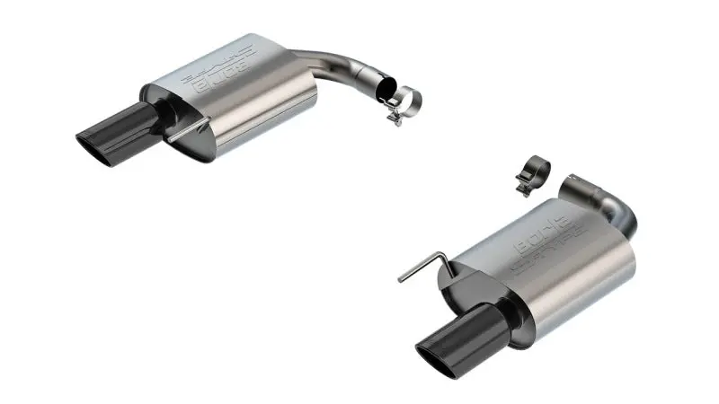 Borla 2024-2025 Ford Mustang Eco Boost 2.3L S-Type Axle Back Exhaust W/ Black Chrome Tips 1