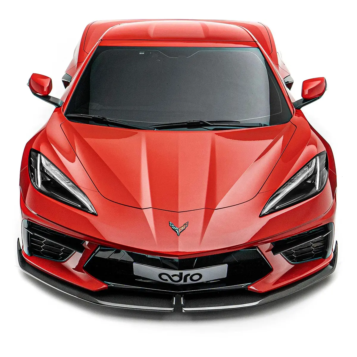 Corvette C8 Prepreg Carbon Fiber Front Lip - Adro 1