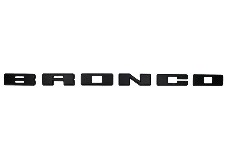 Ford Racing 2021+ Bronco Grille Lettering Overlay Kit - Black 1