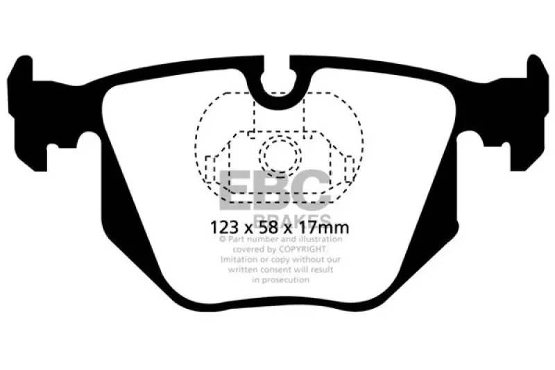 Ebc 04-06 Bmw X3 2.5 (E83) Greenstuff Rear Brake Pads 2