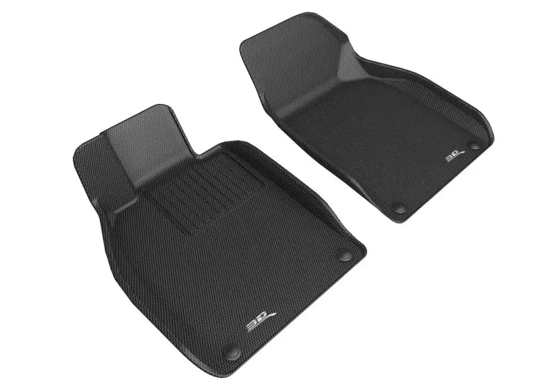 3D Maxpider Custom Fit Kagu Floor Mat (Black) Compatible For Porsche Boxster/Cayman/718 2013-2023 - 1