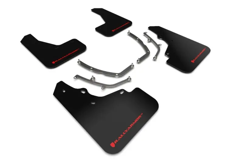 Rally Armor 19-26 Mazda3 Hatchback Black Ur Mud Flap W/Red Logo 1
