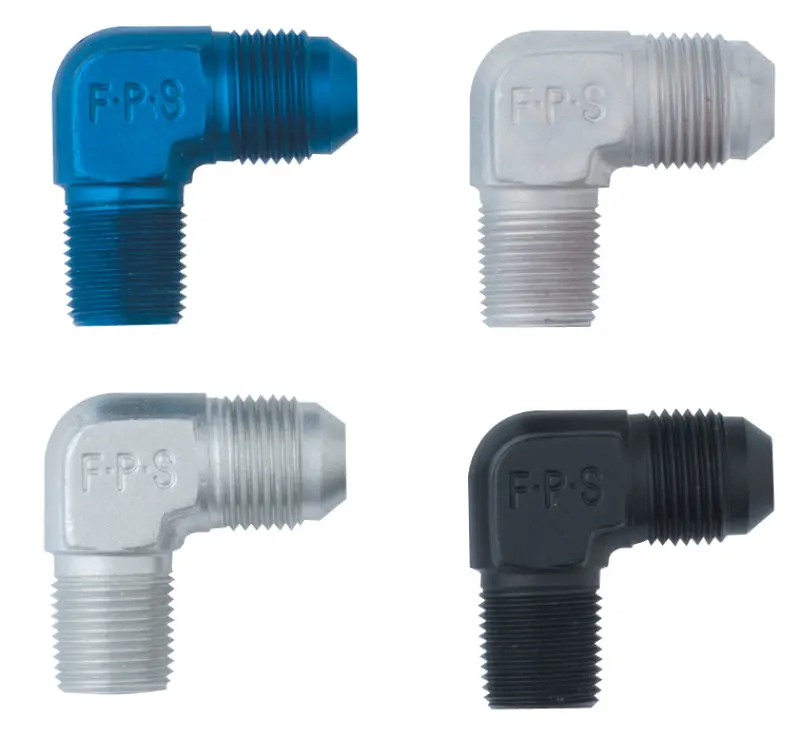 Fragola -6An X 3/8 Npt 90 Degree Adapter - Black 1