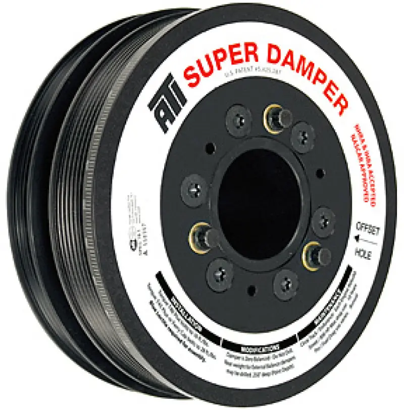 Ati Damper - 7.425In - Steel Lw - 6/4 Grv - Ls1-2-3-6 & L76 - 97-13 - Y Body & Ss & G8 - 3 Ring 1