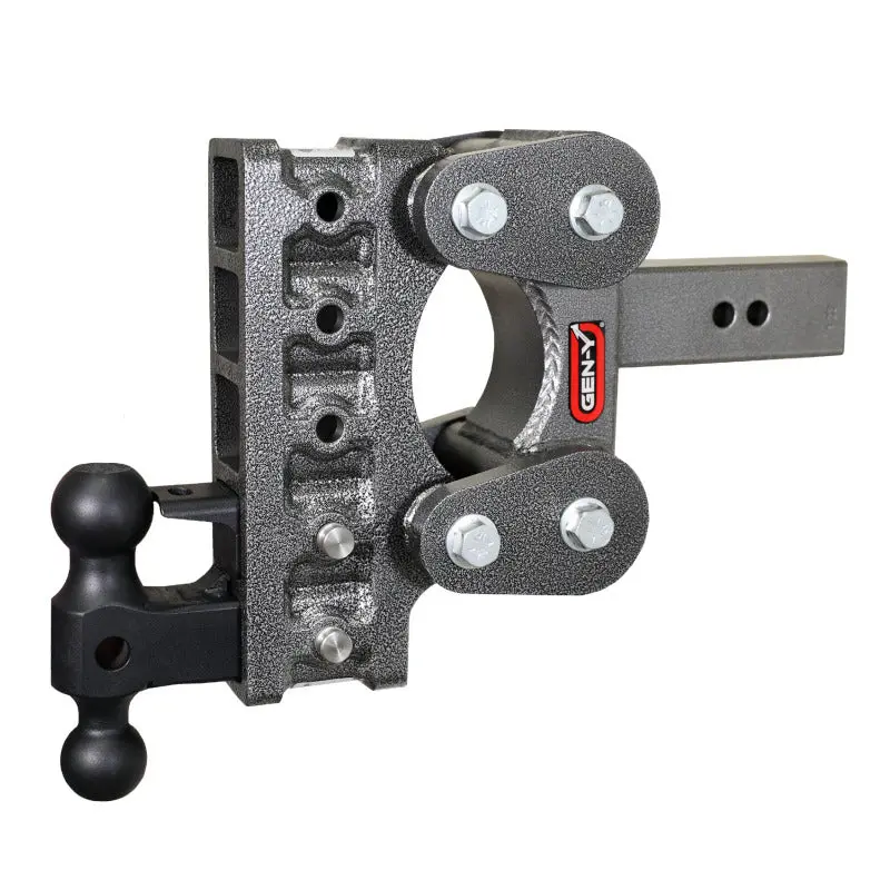 Gen-Y The Boss Torsion-Flex 2.5In Shank 7.5In Drop 16K Hitch W/Gh-051 Dual-Ball/Gh-032 Pintle Lock 1