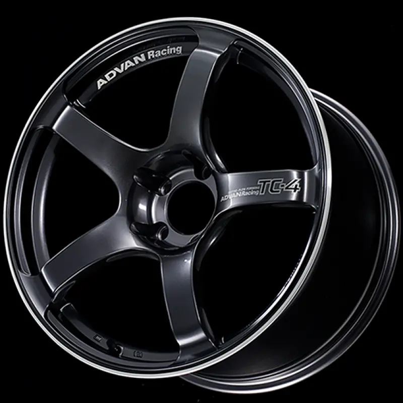Advan Tc4 18X9.5 +12 5-114.3 Racing Gunmetallic And Ring Wheel 1