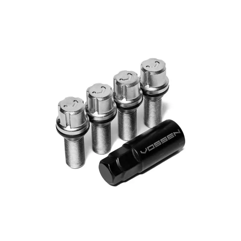 Vossen 30Mm Lock Bolt - 14X1.25 - 17Mm Hex - Cone Seat - Silver (Set Of 4) 1
