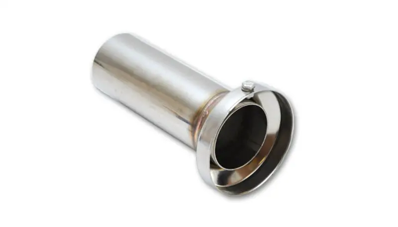 Vibrant 3.90In Od Low Inner Silencer Muffw/ 3.90In Id Single Wall Exh Tip2.5In Od Tuning Tube 2