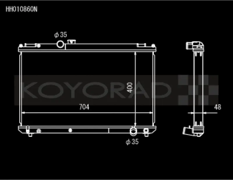 Koyo 96-00 Toyota Chaser Jzx100 2.5L Inline 6 Turbo W/ Manual Trans Radiator 1