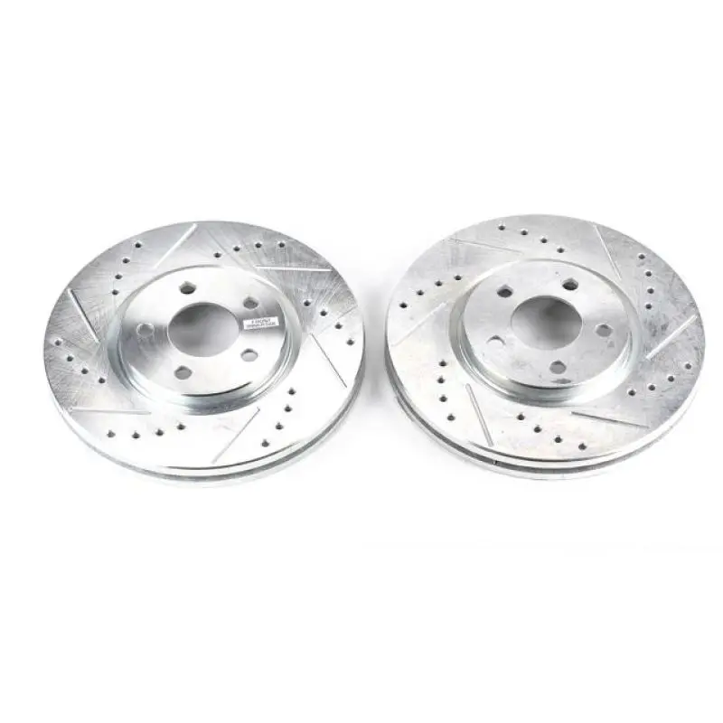 Power Stop 03-09 Chrysler Pt Cruiser Front Evolution Drilled & Slotted Rotors - Pair 1