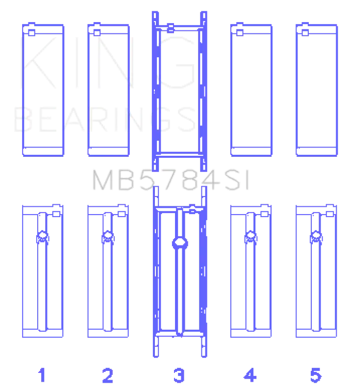 King Engine Bearings Bmw N20/B20 Crankshaft Main Bearings 2