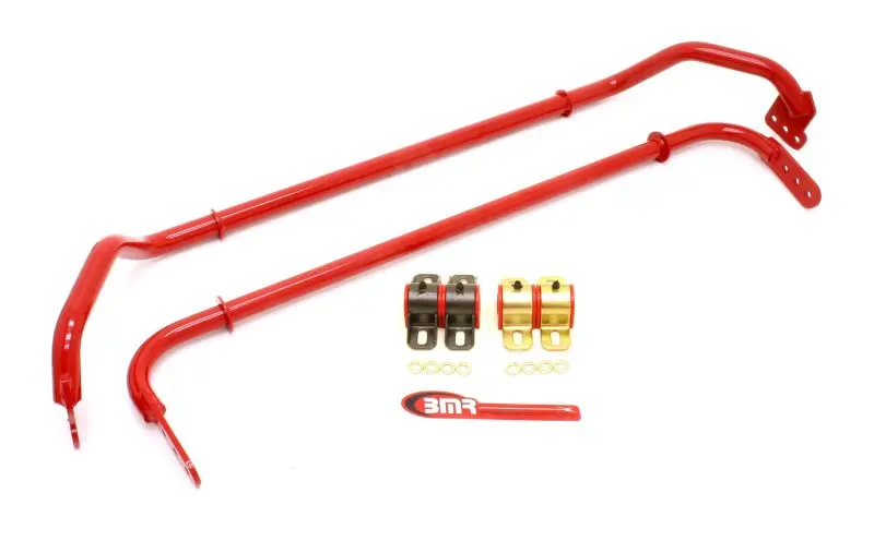 Bmr 10-11 5Th Gen Camaro Front & Rear Sway Bar Kit W/ Bushings - Red 1