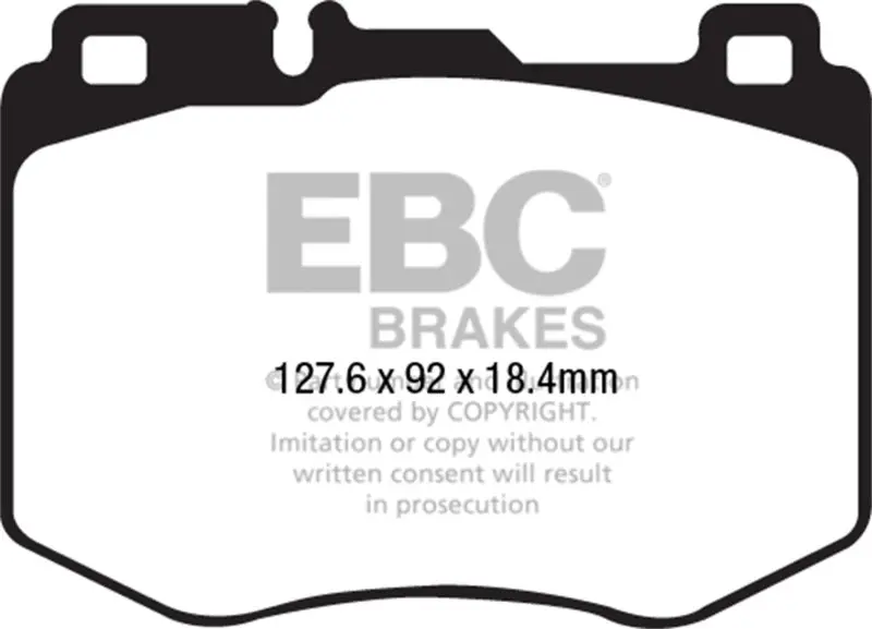 Ebc 15-16 Mercedes-Benz C400 (W205) 3.0 Twin Turbo 4-Matic Redstuff Front Brake Pads 2