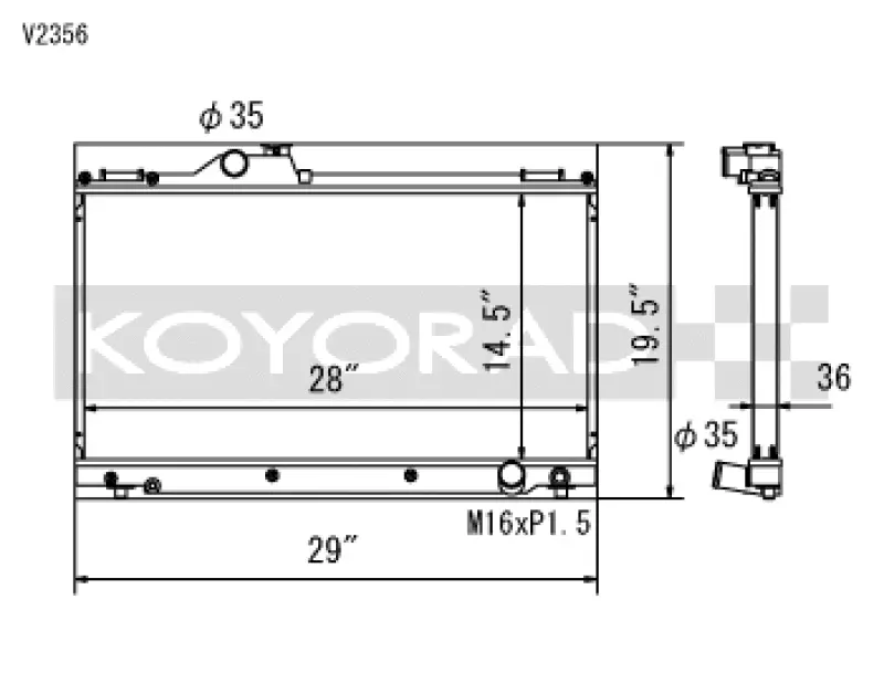 Koyo 01-05 Lexus Is300 (Mt) Radiator 1