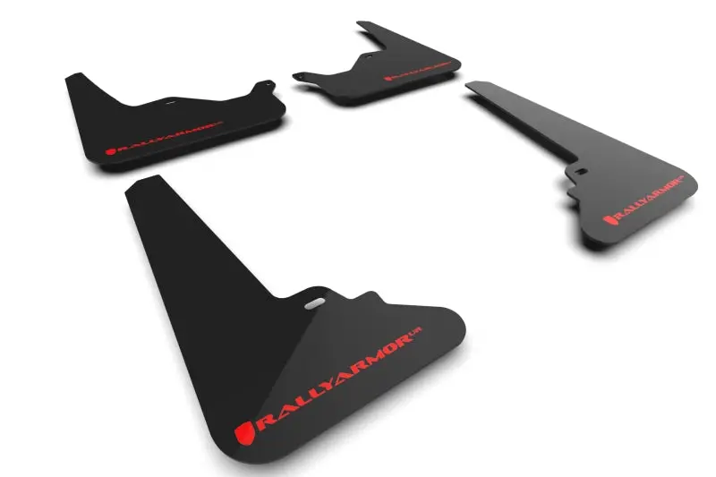 Rally Armor 21-26 Tesla Model S / S Plaid Black Ur Mud Flap W/Red Logo 1