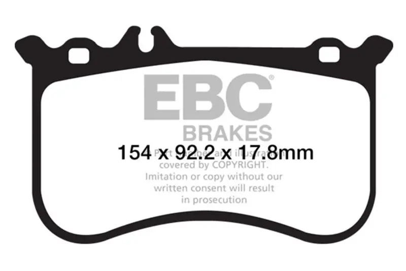 Ebc 10-11 Mercedes-Benz Cl550 5.5 Amg Sport Pkg Redstuff Front Brake Pads 1