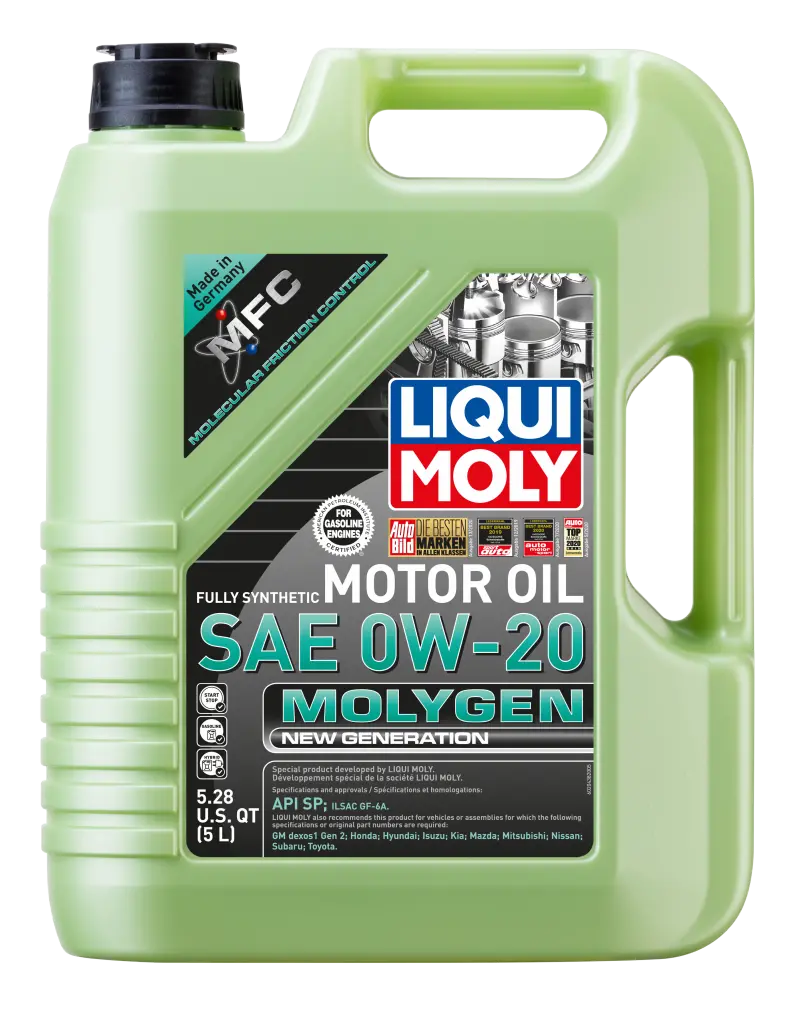 Liqui Moly 5L Molygen New Generation Motor Oil Sae 0W20 1