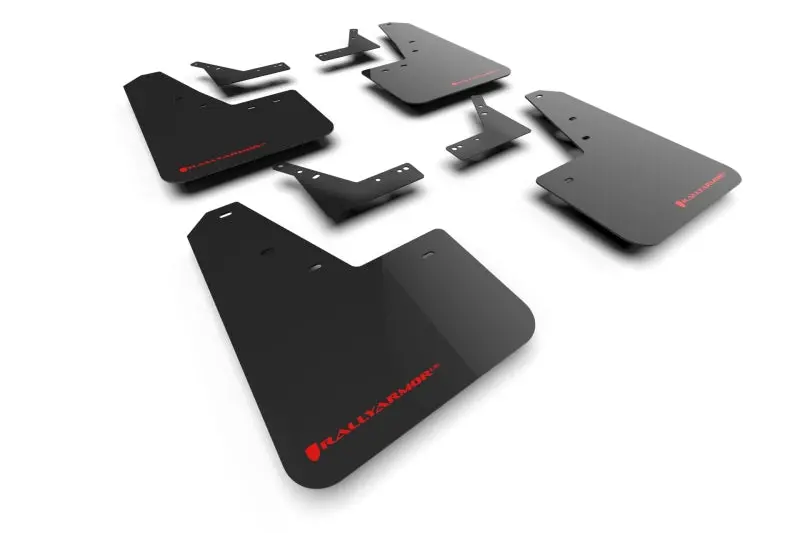 Rally Armor 21-25 Dodge Ram 1500 Trx Black Ur Mud Flap - Red Logo 1