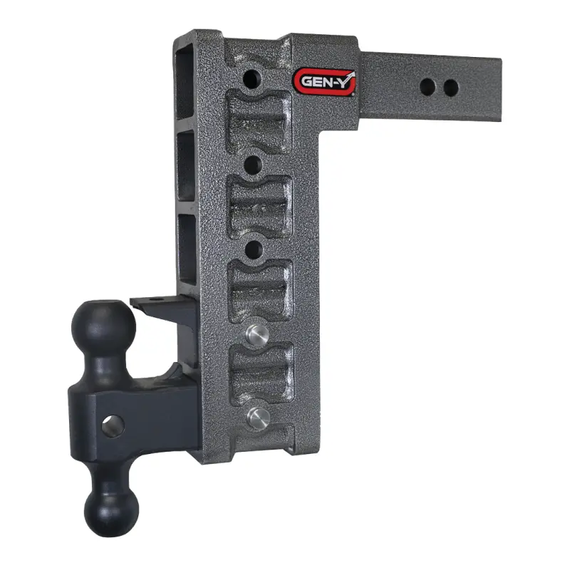 Gen-Y Mega Duty 2.5In Shank 12In Drop 3K Tw 21K Hitch W/Gh-061 Dual-Ball/Gh-062 Pintle Lock 2