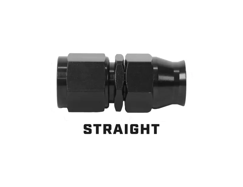 Aeromotive Ptfe Hose End - An-10 - Straight - Black Anodized 2