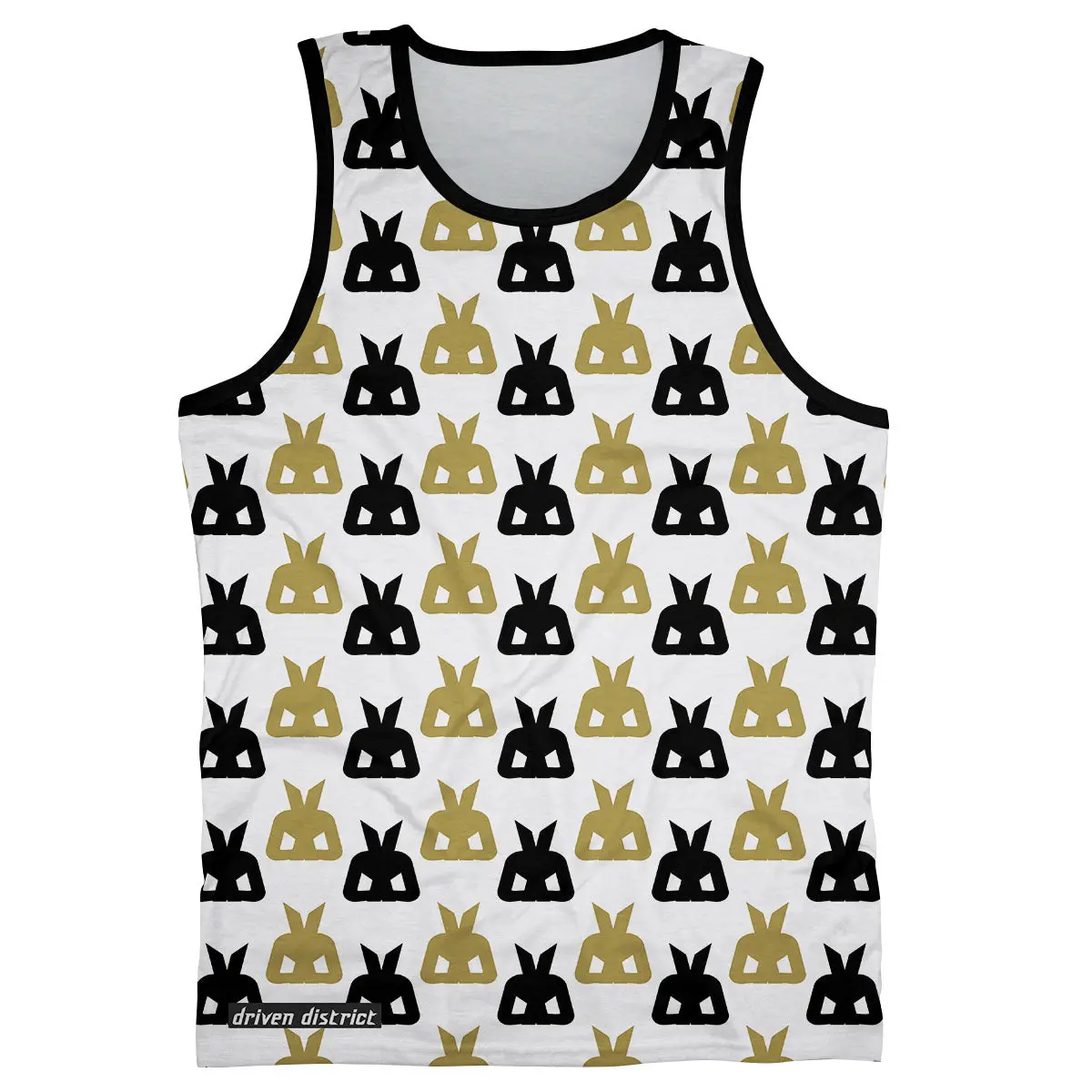Driven District Pattern Logo Mens Tank Top 1