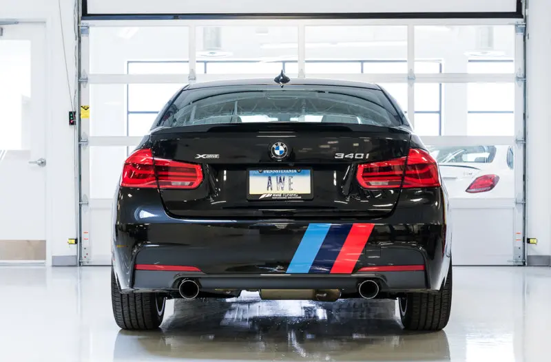 Awe Tuning Bmw F3x 340I Touring Edition Axle-Back Exhaust - Chrome Silver Tips (90Mm) 2