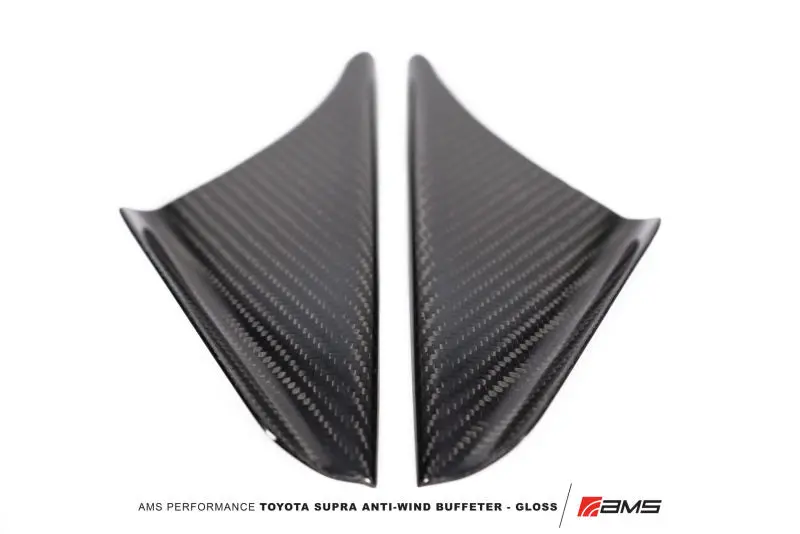 Ams Performance 2020+ Toyota Gr Supra Anti-Wind Buffeting Kit - Gloss Carbon 1