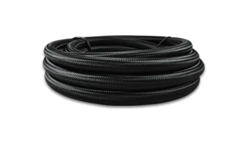 Vibrant -6 An Black Nylon Braided Flex Hose W/Ptfe Liner (150Ft Roll) 2