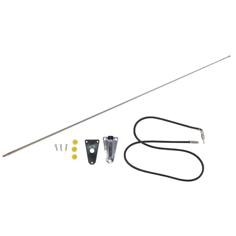 Omix Chrome Antenna Kit 76-95 Jeep Cj & Wrangler 2