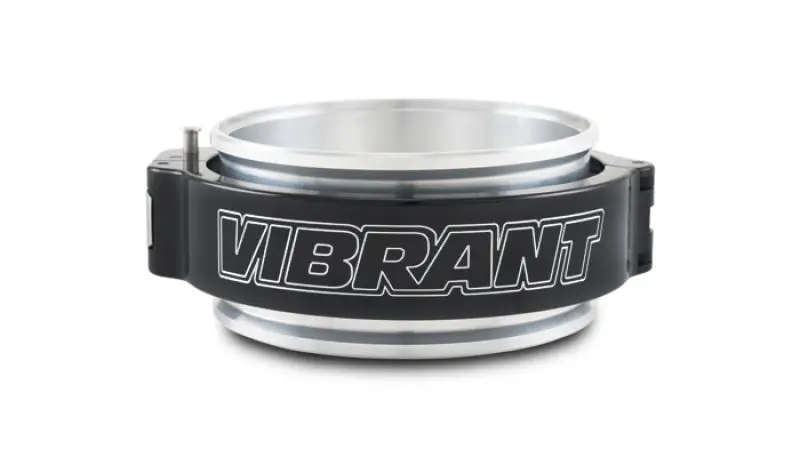Vibrant 4In O.D. Aluminized Hd 2.0 Clamp Assembly - Anodized Black 1