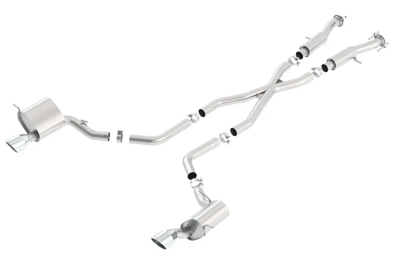 Borla 2015 Jeep Grand Cherokee Srt8 Atak Dual Round Rolled Exit Catback Exhaust 2