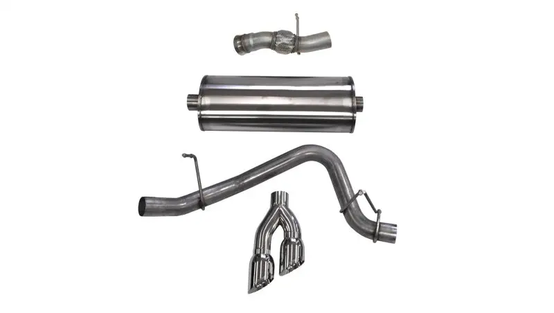 Corsa 2015-2020 Gmc Yukon Denali 6.2L V8 Single Side Exit Cat-Back Exhaust W/ Polished Tips 1