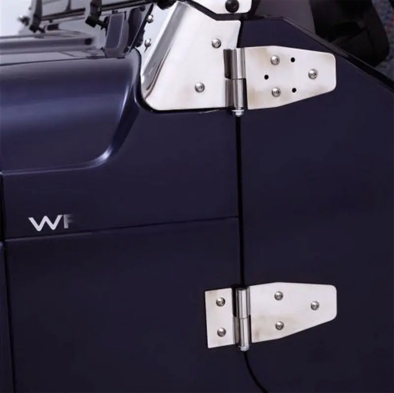Rampage 1987-1995 Jeep Wrangler(Yj) Door Hinges - Stainless 1