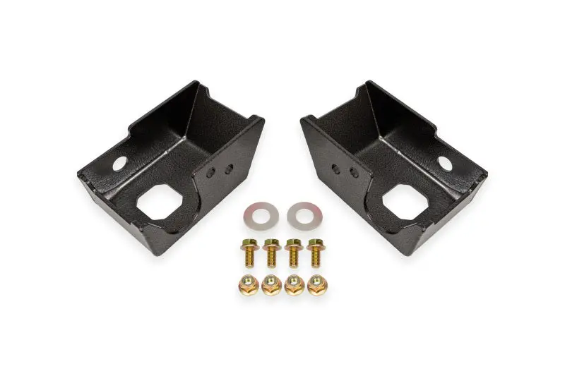 Bmr 2021+ Ford Bronco (Exc. Bronco Sport) Rear Shock Mount Skid Plates - Black Hammertone 1