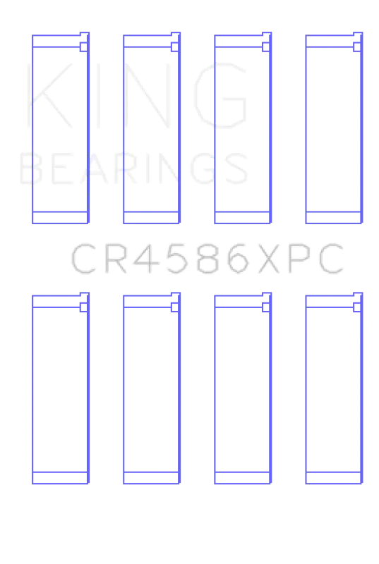 King Engine Bearings Mitsubishi 4B11t Performance Coated Rod Bearing Set - Size Std 2