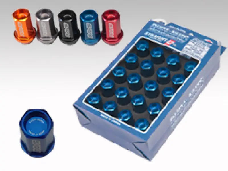 Rays Dura-Nut L42 Straight Type 14X1.50 Lug Nut Set 16 Lug 4 Lock Set - Red 1