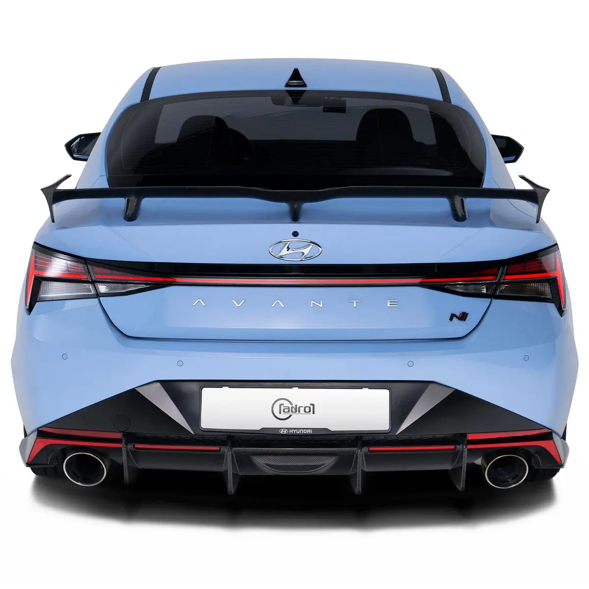Hyundai Elantra N Carbon Fiber Rear Diffuser - Adro 1