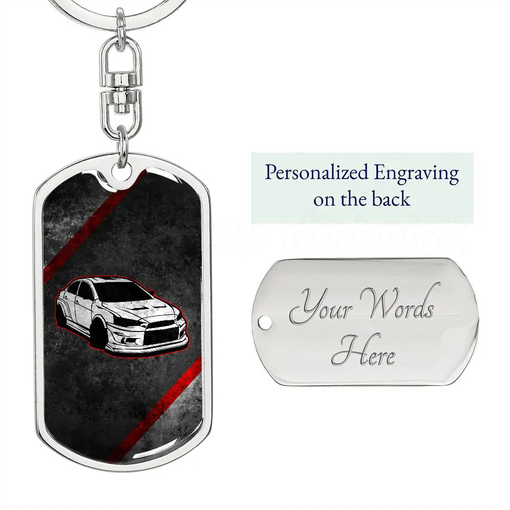 White Evo X Keychain 3