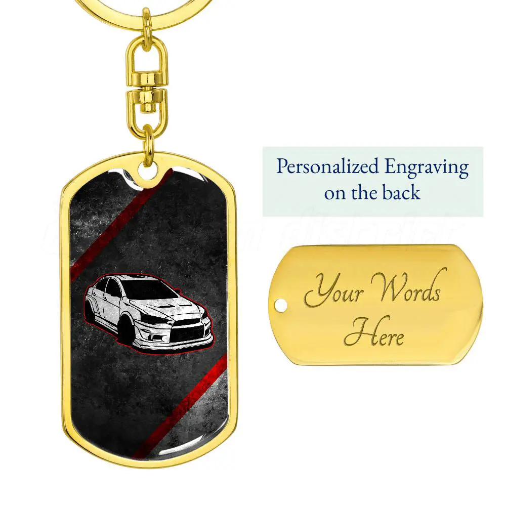 White Evo X Keychain 4
